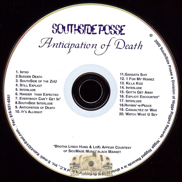 Southside Posse - Anticipation Of Death: CD | Rap Music Guide